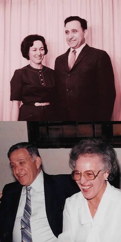 Jeanne and Alexander Kaiser in their earlier and later years.